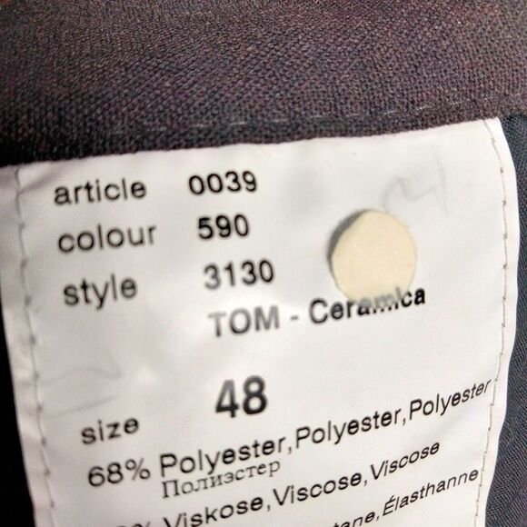 Alberto Tom Pants Mens Sz 33 Brown Golf Comfort Fit Ceramica Solid - Picture 13 of 16